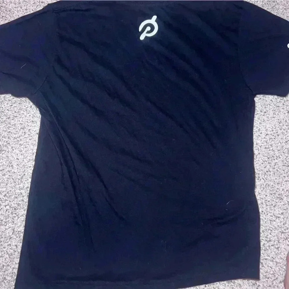 Peloton 100 ride milestone black tshirt size S unisex - Picture 6 of 7